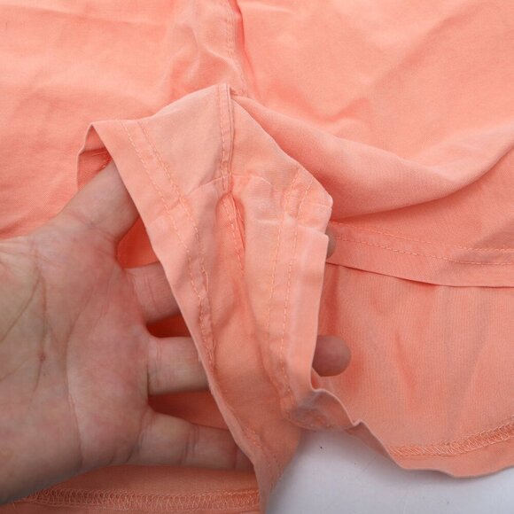 Free People Movement See You Sunday Shorts High Rise Elastic Waist Coral Orange - Picture 9 of 9